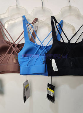 酷动城 Nike Swoosh 女子轻薄透气一体罩杯运动Bra内衣CJ0545-491