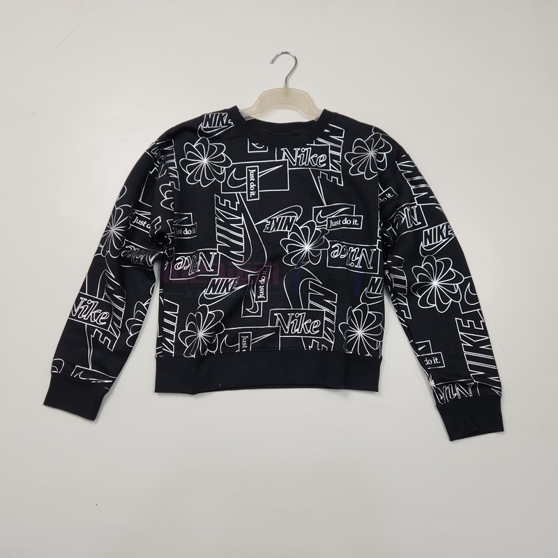断码特惠 Nike Icon女士圆领加绒运动休闲加绒套头卫衣CZ1869-010