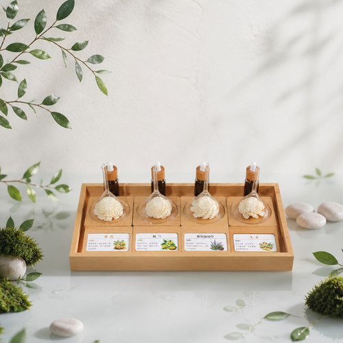 SPA展台品香器精油整理芳疗师