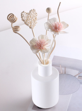 樱花通草花干花无火香薰DIY配件精油补充液家用香氛藤条家居装饰