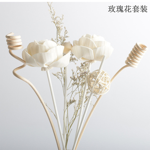 百味手工通草花扩香花无火香薰精油挥发棒干花情人草装饰花