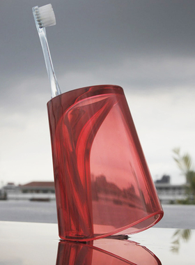 泰国Qualy进口洗漱杯 创意个性刷牙杯子情侣漱口杯卫浴用品牙刷架