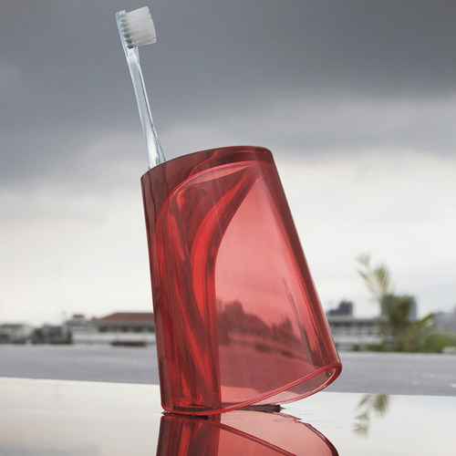 qualy泰国进口个性卫浴刷牙杯子