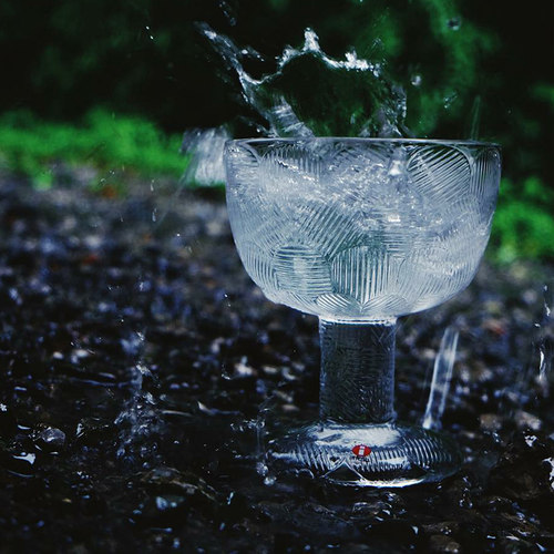 iittala米兰达纯色玻璃冰淇淋杯