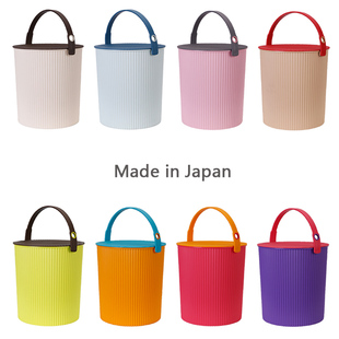 日本Omnioutil玩具收纳桶 种花桶钓鱼水桶20L 炫彩户外野餐桶凳