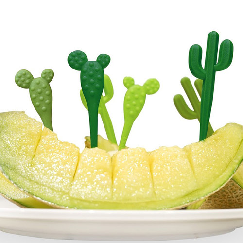 QUALY泰国仙人掌云朵精致水果叉