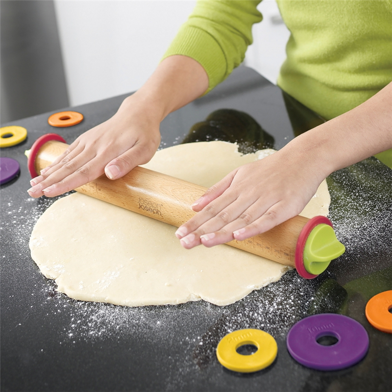 巧妇精确控制可拆卸山毛榉擀面杖