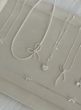 银蝴蝶淡水珍珠项链不掉色