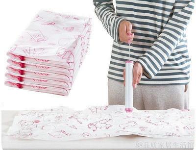 S-XXL Vaccum Compressed Bag Clothes Quilts Storage Bags Cart