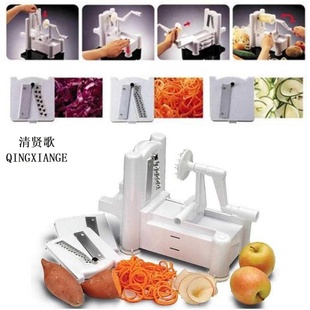 Vegetable Spiralizer Fruit Chopper Manual Grater Slicer