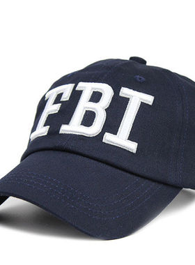 美式探员sheriff治安官棒球帽男女款鸭舌帽FBI游戏真人CS帽子潮