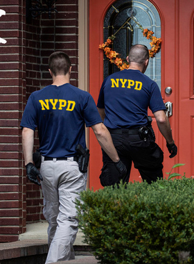 甲胄战术纽约警察纯棉短袖T恤衫军迷风时尚潮牌NYPD识别短袖