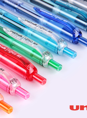 日本三菱中性笔Signo按动式彩杆中性笔UMN-105 0.5mm办公型水笔