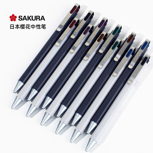 Sakura日本樱花六角复古色中性笔