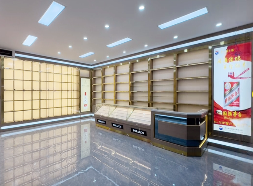 定制实木高档烟酒展示柜高端烟酒柜烟酒店便利店超市烟酒行烟酒柜