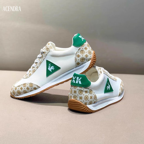 ACENDRA 男士奢品时尚小白鞋新款潮流舒适布鞋低帮运动休闲阿甘鞋