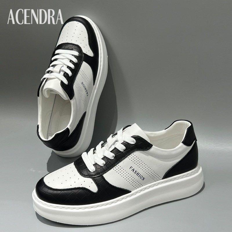 ACENDRA 男士奢品板鞋新款厚底轻便潮鞋夏透气运动休闲鞋真皮低帮,流行男鞋,雨鞋,淘宝优惠券,粉丝福利购,淘宝优惠卷