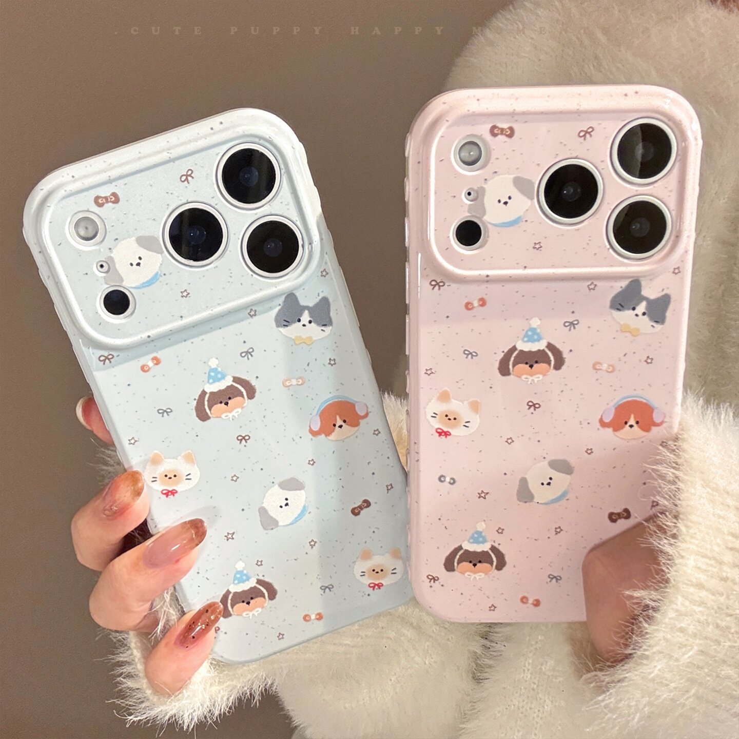 可爱泼墨适用苹果17手机壳iphone16promax满屏动物12防摔13软套15新款情侣14防摔男女卡通小众个性保护套潮