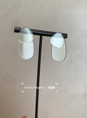 Toxic F｜有毒植物 超美薄荷色夏日醋酸耳环