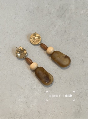Atelier Koa 植物 超美的气质款醋酸手工耳环