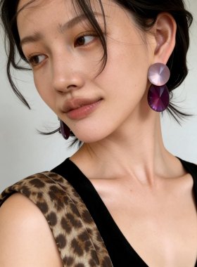 本期超推荐 无敌美丽的紫色设计感夏日度假耳环