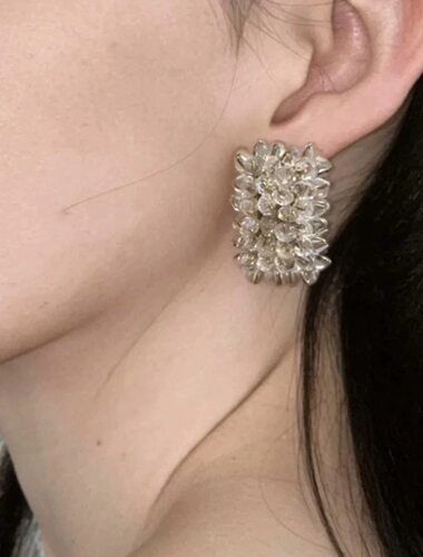 Atelier Koa日本手工串珠花朵耳环超气质款