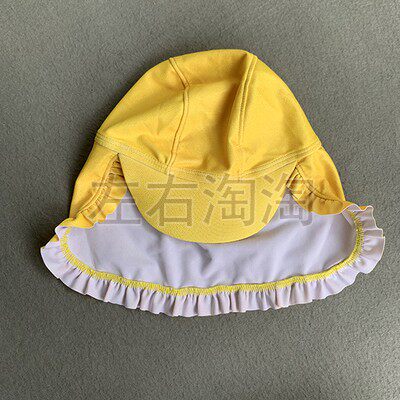 男童女童儿童抗紫外线抗uv50 沙滩防晒护脖软帽 鬼子帽 小日本帽