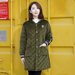 冬天运动棉衣中长款男女同款冬装大衣保暖外穿罩衣棉服加绒加厚款