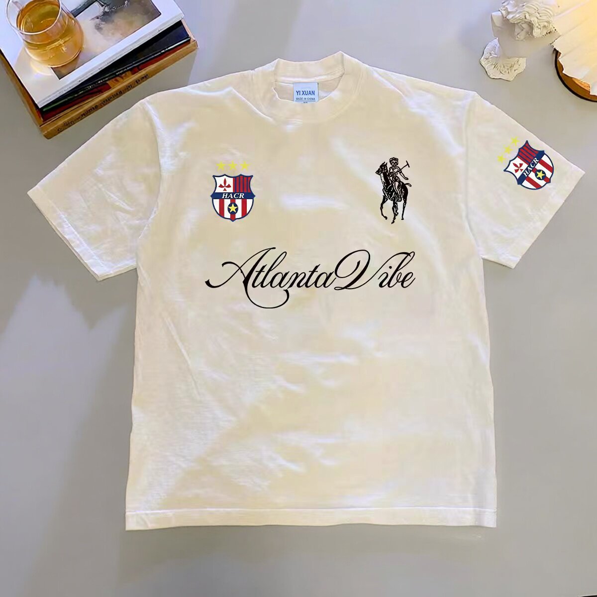 美式高街重磅纯棉字母印花短袖t恤男夏季百搭半袖潮流打底衫上衣