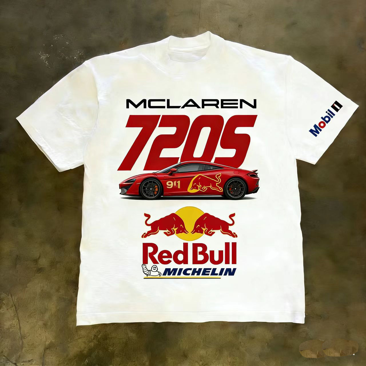 痞帅男装2026夏季新款圆领印花T恤短袖男大码休闲时尚宽松高级感