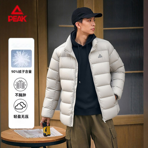 匹克羽绒服短款男户外保暖外套女