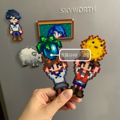 手工制作拼豆星露谷物语游戏周边