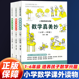 数学真美妙 1-6年级 全3册 123456年级小学数学课外阅读书 小学趣味数学 小学数学辅导书 小学数学知识大全 刘勇小学数学思维训练