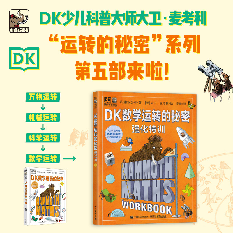 官方正版 DK数学运转的秘密强化特训 [英]英国DK公司著 数学技巧训练智力开发思维训练图书籍 电子工业出版社
