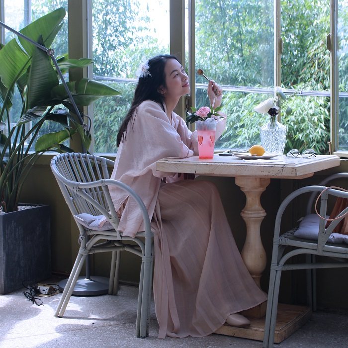 现货  宋制飞机袖褙子 百迭裙 复原宋裤 短褙子 宋裤兮言坊