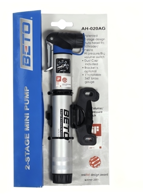 BETO AH-020AG便携式打气筒，折叠车 山地车 公路车 自行车打气筒