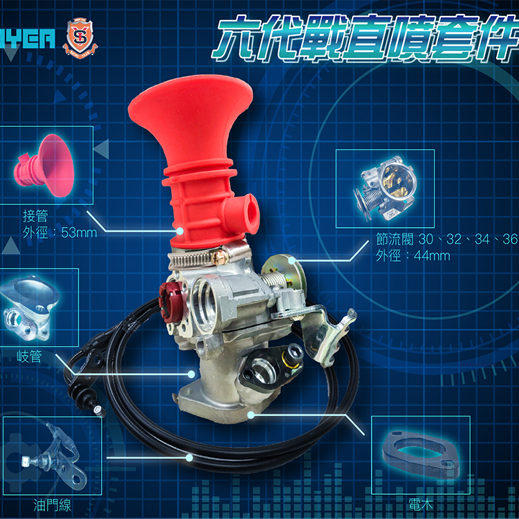 加大节流阀直喷进气套件