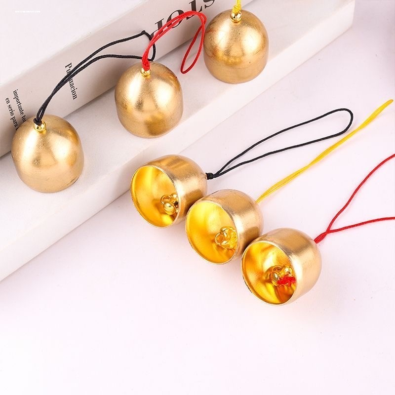 纯铜铜铃铃铛风铃及配件 风铃DIY材料 圣诞铃铛 防盗铃 复古铃铛