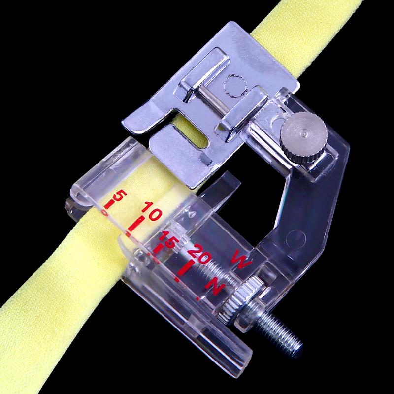 包边器压脚5-20mm可调节滚边小型包边筒多功能电动缝纫机配件