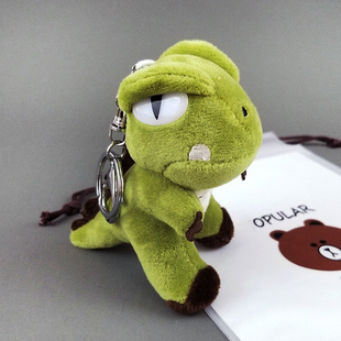 薛之谦王艺晨同款卡通小恐龙毛绒公仔钥匙扣玩偶挂饰书包背包挂件