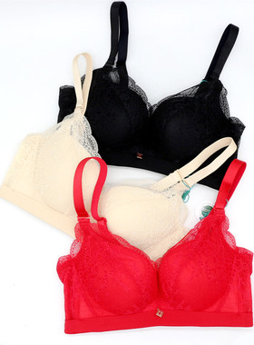 美思诗婷内衣新款无钢圈聚拢收副乳文胸加厚AB杯FA5773薄杯FC5774