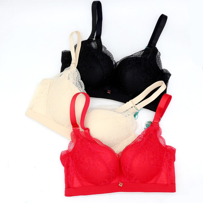 美思诗婷内衣新款无钢圈聚拢收副乳文胸加厚AB杯FA5773薄杯FC5774