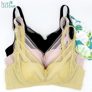 美思诗婷内衣新款 无钢圈收副乳中厚聚拢深V性感蕾丝女文胸FA5759