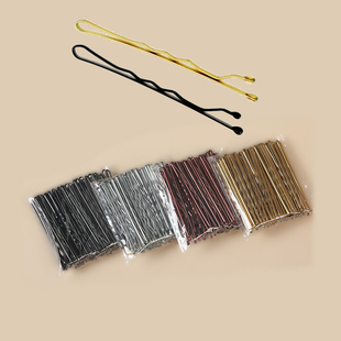 一字夹金色咖啡银色黑色发夹边夹发夹头饰发卡新娘发叉盘发夹发插