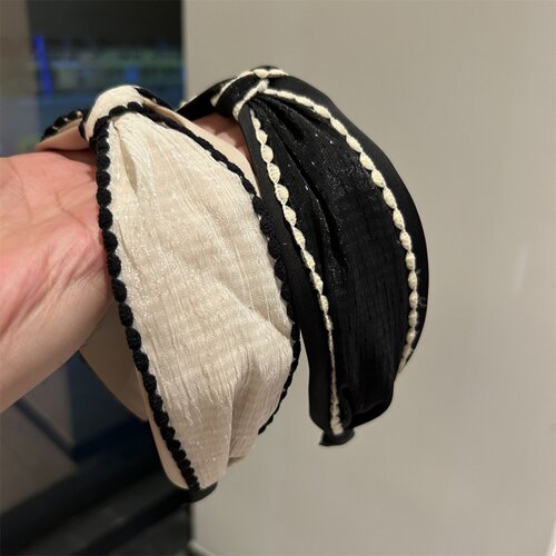 韩式新款小香风宽边洗脸发箍布艺