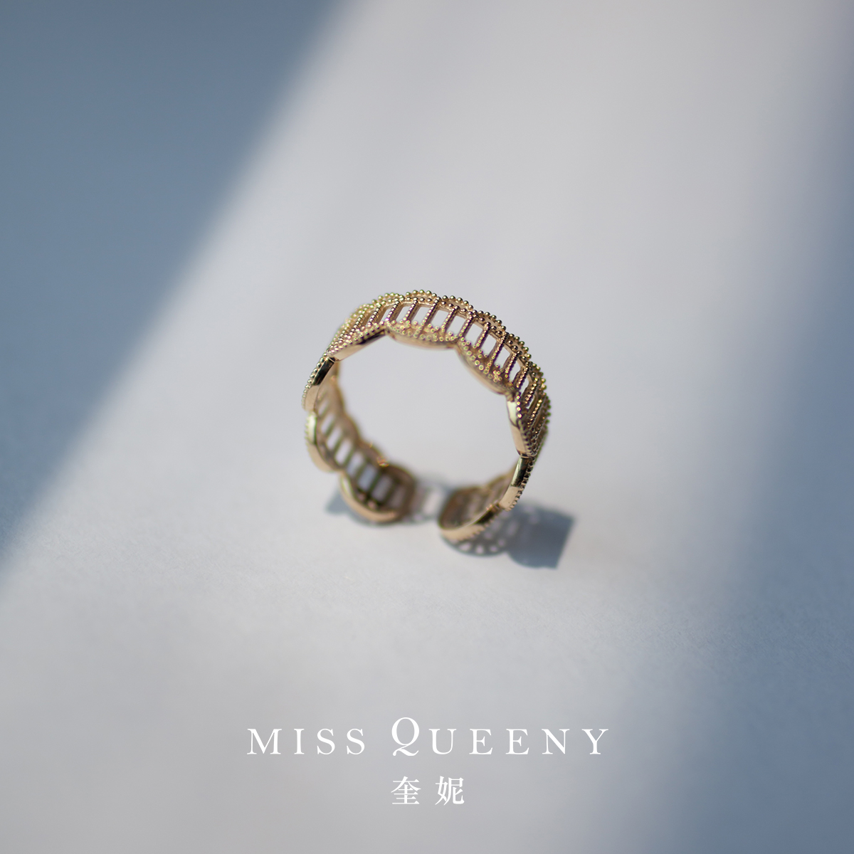 MissQueeny9k金宽蕾丝戒指