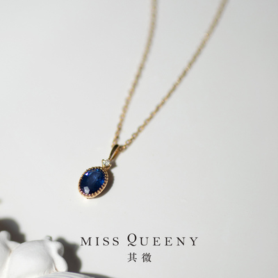 missqueeny海蓝宝吊坠