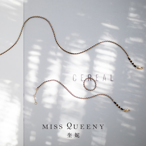 MissQueeny18k金黑色蜡绳编织