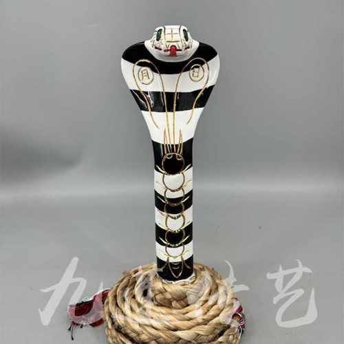 银环蛇法鞭蛇鞭香樟木古典锦雕
