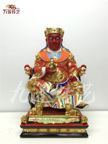 广泽尊王神像木雕香樟木